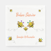 We hebben een Babee! Baby shower voor paren Servet (Voorkant)