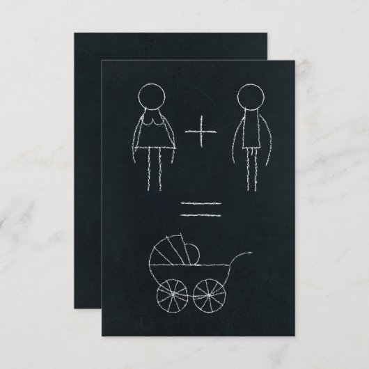 We hebben een baby aankondiging (Voorkant / Achterkant)