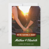 We hebben een Baby | Foto zwangerschap aankondigin Aankondiging (Voorkant)