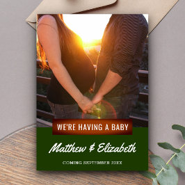 We hebben een Baby | Foto zwangerschap aankondigin Aankondiging