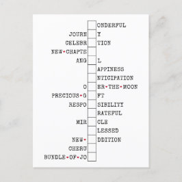 We hebben een Baby - leuke zwangerschapsaankondigi Briefkaart