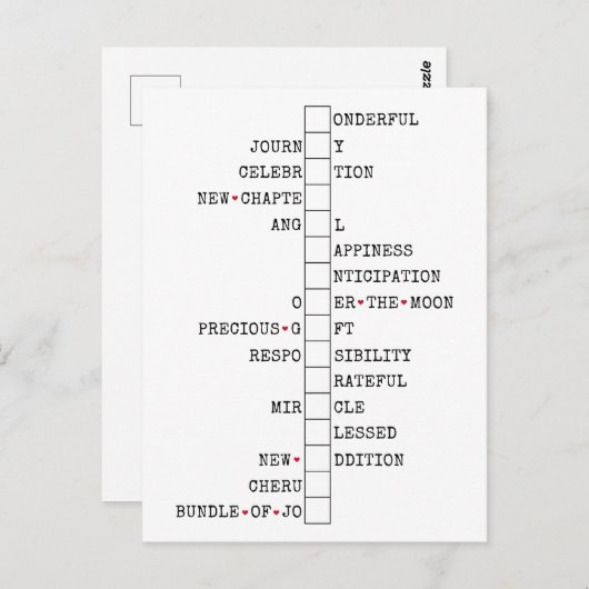 We hebben een Baby - leuke zwangerschapsaankondigi Briefkaart (Voorkant / Achterkant)
