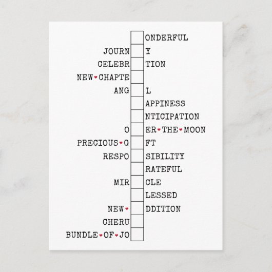 We hebben een Baby - leuke zwangerschapsaankondigi Briefkaart (Voorkant)