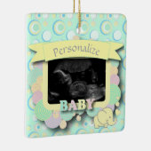 We hebben een Baby - Sonogram met ZY-tekst Keramisch Ornament (Rechts)