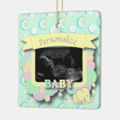 We hebben een Baby - Sonogram met ZY-tekst Keramisch Ornament (Links)