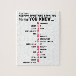 We hebben een Baby - Unique Baby Reveal Legpuzzel