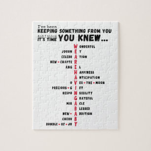 We hebben een Baby - Unique Baby Reveal Legpuzzel