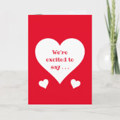 We hebben een Baby Zwangerschapskaart Kaart (Voorkant)