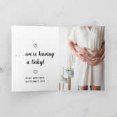 We hebben een Baby Zwangerschapskaart Kaart (Binnen)
