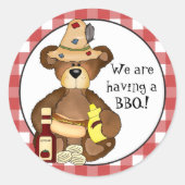 We hebben een BBQ Beer sticker (Voorkant)