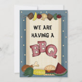 We hebben een BBQ-uitnodiging Kaart (Voorkant)