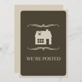 we hebben een bericht geplaatst aankondiging (Voorkant / Achterkant)