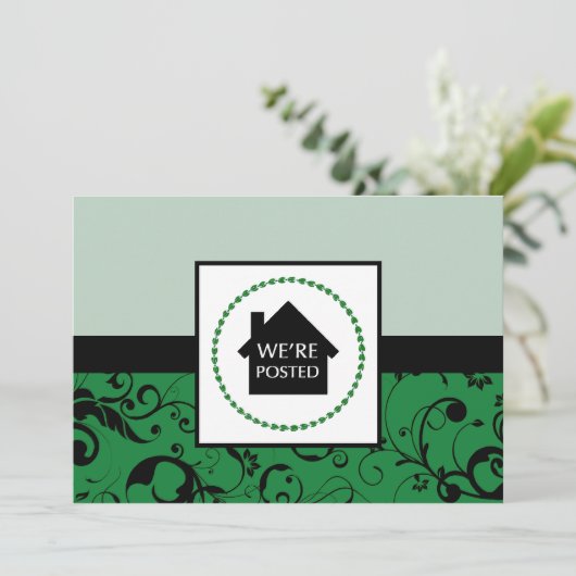 we hebben een bericht geplaatst aankondiging (Staand voorkant)