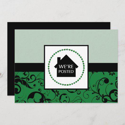 we hebben een bericht geplaatst aankondiging (Voorkant / Achterkant)