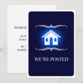 we hebben een bericht geplaatst aankondiging (Voorkant / Achterkant)