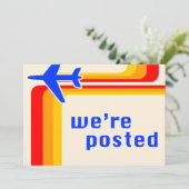 we hebben een bericht geplaatst aankondiging (Staand voorkant)