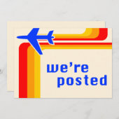 we hebben een bericht geplaatst aankondiging (Voorkant / Achterkant)