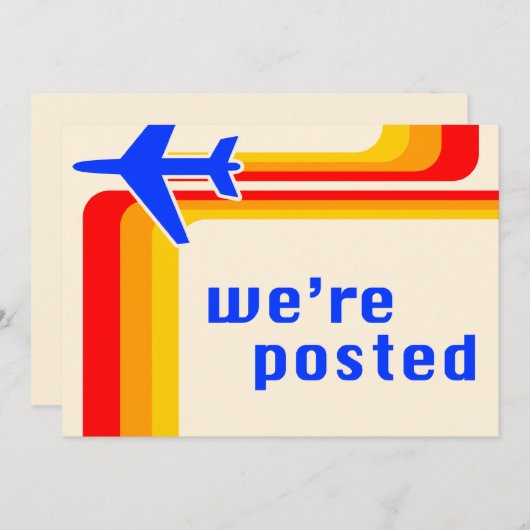 we hebben een bericht geplaatst aankondiging (Voorkant / Achterkant)