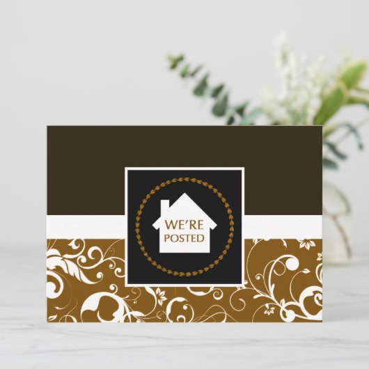 we hebben een bericht geplaatst aankondiging (Staand voorkant)