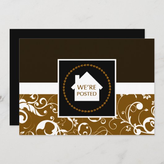 we hebben een bericht geplaatst aankondiging (Voorkant / Achterkant)