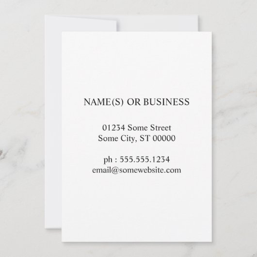 we hebben een bericht geplaatst aankondiging (Achterkant)