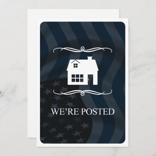 we hebben een bericht geplaatst aankondiging (Voorkant / Achterkant)