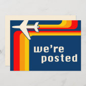 we hebben een bericht geplaatst aankondiging (Voorkant / Achterkant)