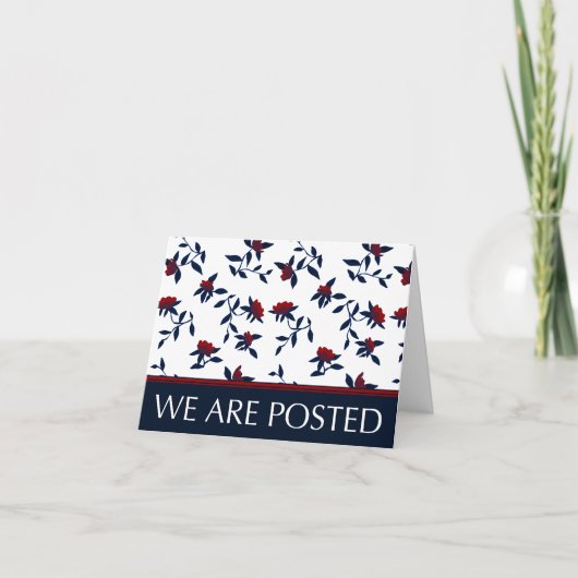 we hebben een bericht geplaatst :  floral aankondiging (Voorkant)