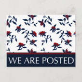 we hebben een bericht geplaatst :  floral aankondigingskaart (Voorkant)