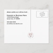 we hebben een bericht geplaatst :  patroon aankondigingskaart (Achterkant)