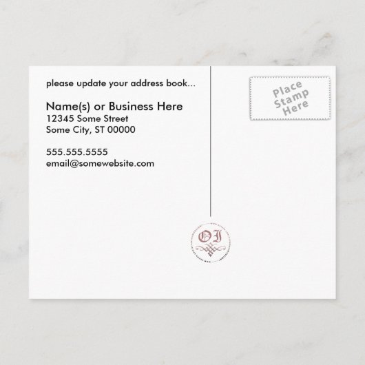 we hebben een bericht geplaatst :  patroon aankondigingskaart (Achterkant)