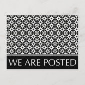 we hebben een bericht geplaatst :  patroon aankondigingskaart (Voorkant)