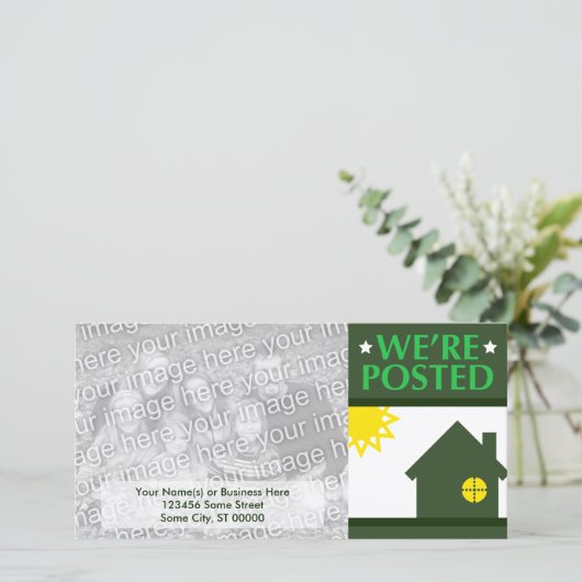 we hebben een bericht geplaatst : pop home aankondiging (Staand voorkant)