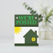 we hebben een bericht geplaatst : pop home aankondigingskaart (Staand voorkant)