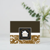 we hebben een bericht geplaatst : professionele de aankondigingskaart (Staand voorkant)