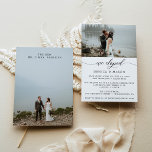 We hebben een bericht uitgezonden kaart<br><div class="desc">Celebrate the new Mr & Mrs with this lovely and elegant elopement announcement and uitnodiging!</div>