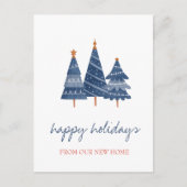 We hebben een blauwe kerstboomvakantie gemaakt. aankondigingskaart (Voorkant)
