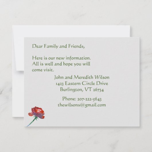 We hebben een budget voor Eucalyptus Green Elegant Aankondiging (Achterkant)