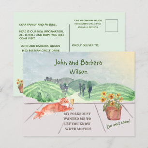 We hebben een budgettair familiecat verplaatst aankondigingskaart