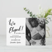 We hebben een Casual bruiloft met handgeschreven f Aankondiging (Staand voorkant)