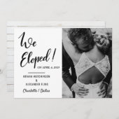 We hebben een Casual bruiloft met handgeschreven f Aankondiging (Voorkant / Achterkant)