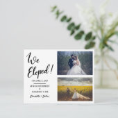 We hebben een Casual tweeduwsfoto met handgeschrev Aankondigingskaart (Staand voorkant)