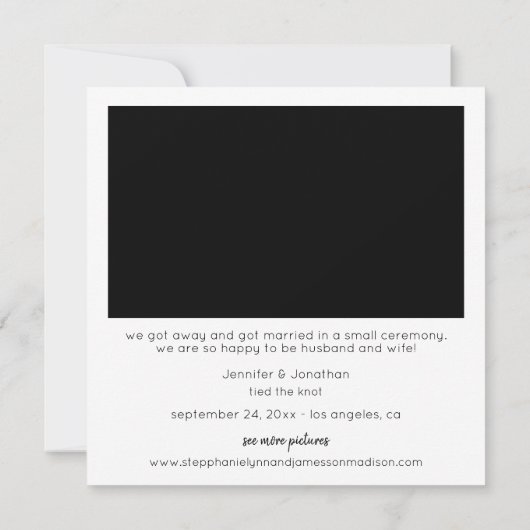 We hebben een directe aankondiging van de foto gep (Achterkant)