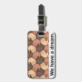 We hebben een droom. bagagelabel (Voorkant verticaal)