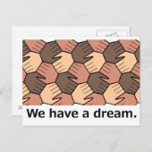 We hebben een droom. briefkaart (Voorkant / Achterkant)