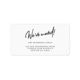 We hebben een eenvoudig retouradres verplaatst etiket