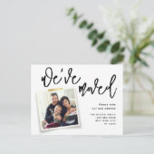 We hebben een eenvoudige moderne foto gemaakt aankondigingskaart (Staand voorkant)