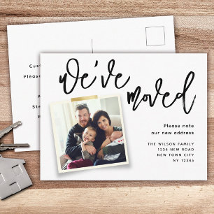 We hebben een eenvoudige moderne foto gemaakt aankondigingskaart