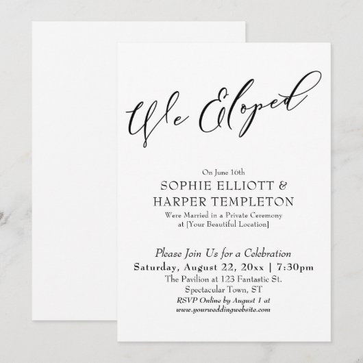 We hebben een , eenvoudige zwarte feestdag uitgevo kaart (Voorkant / Achterkant)