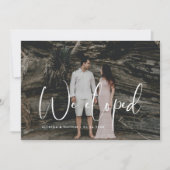 We hebben een Elegant en een moderne trouwfoto gem Aankondiging (Voorkant)